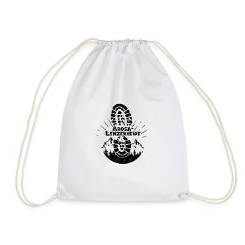 Arosa-Lenzerheide Switzerland hiking and skiing - Drawstring Bag - white - Front