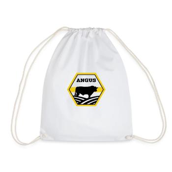 Éleveur de bovins - Angus Cow - Sac de sport léger - blanc - Devant