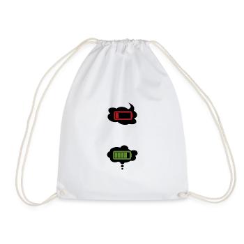 Future Maman Cadeau Annonce Grossesse Enceinte Bat - Sac de sport léger - blanc - Devant