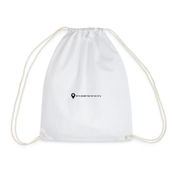 Coordonnées de Karlsruhe - Sac de sport léger - blanc - Devant