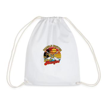 Paddle faster I hear banjos - River Camping - Drawstring Bag - white - Front