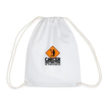 Cancer destruction in progress - Hospital - Drawstring Bag - white - Front