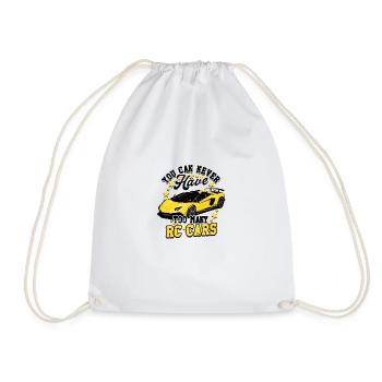 You can never have too many rc cars - Vintage Cars - Drawstring Bag - white - Front