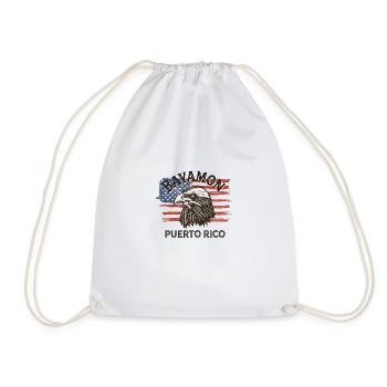 USA Flag Eagle Puerto Rico Vintage Bayamon - Sac de sport léger - blanc - Devant