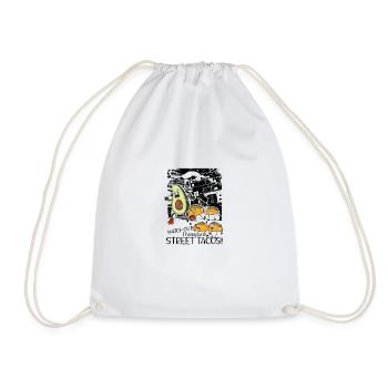 Watch Out Those Are StreetTacos - mexican cuisine - Drawstring Bag - white - Front