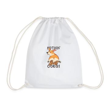 Nothin' butt corgi - chiot - Sac de sport léger - blanc - Devant