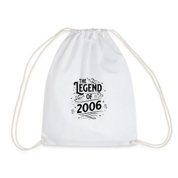 The legend of 2006 birthday - Drawstring Bag - white - Front