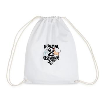 J’étais normal il y a 2 lévriers - propriétaire de lévriers - Sac de sport léger - blanc - Devant
