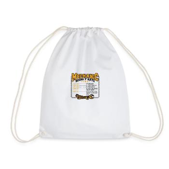 Mécanicien Taux horaire 100/h Standard 150/h Si - Sac de sport léger - blanc - Devant