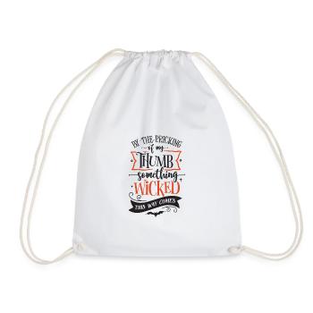 Par la piqûre de mon pouce quelque chose de méchant vient - Sac de sport léger - blanc - Devant