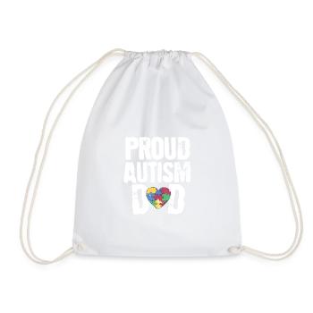 Autism Awareness Day Autism Autistic Be different - Drawstring Bag - white - Front