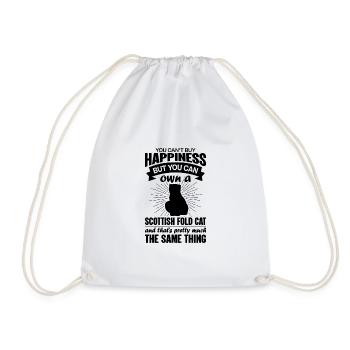 Peut acheter un chat Scottish Fold - Sac de sport léger - blanc - Devant