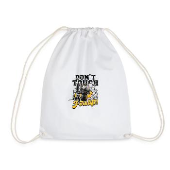 Ne touchez pas à mon chariot élévateur ! -chariot élévateur - Sac de sport léger - blanc - Devant