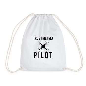 Drone Drone Pilote Drone Opérateur Quadcopter - Sac de sport léger - blanc - Devant