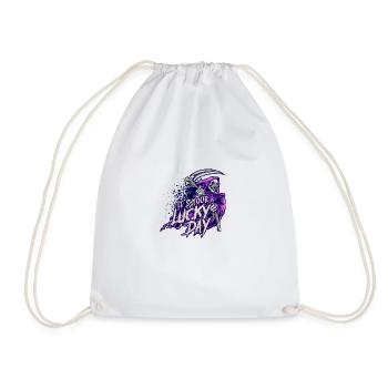 C’est votre jour de chance - faucheuse sinistre - Sac de sport léger - blanc - Devant