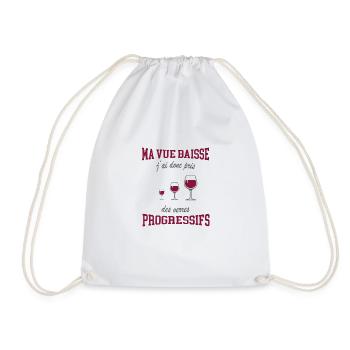Ma vue baisse j'ai pris des verres progressifs - Sac de sport léger - blanc - Devant
