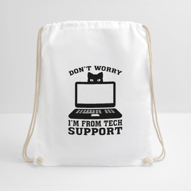 Technical Support Computer Technology IT Software Drawstring Bag