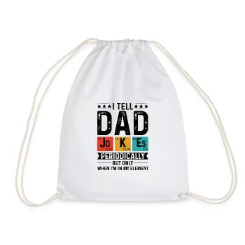 Husband Father Legendary chemist retro vintage - Drawstring Bag - white - Front