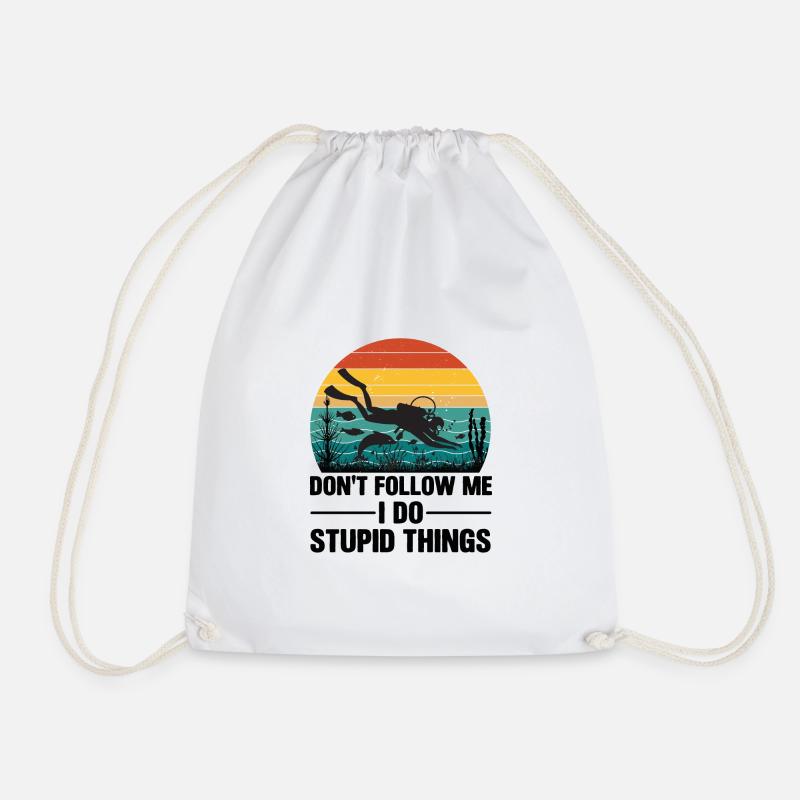 Plongée Rétro Dispositif de plongée Marine World Divers Plongée - Sac de sport léger - blanc