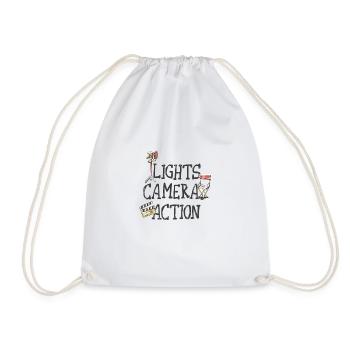 Lumières Caméra Action - réalisation de films - Sac de sport léger - blanc - Devant