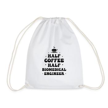 Proud Biomedical Technician Biology Research Bio - Drawstring Bag - white - Front