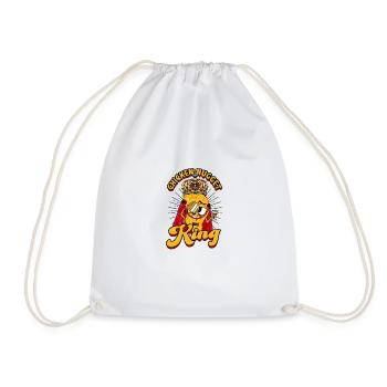 Chicken Nugget King - bétail - Sac de sport léger - blanc - Devant