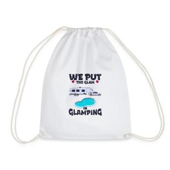 On met le glam dans le glamping - glamping - Sac de sport léger - blanc - Devant