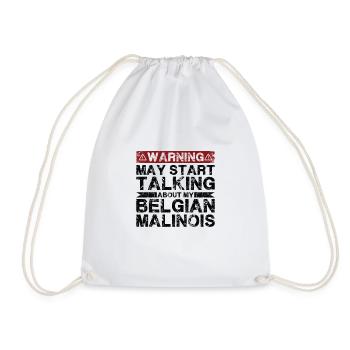 Parlez de Malinois belge - Sac de sport léger - blanc - Devant