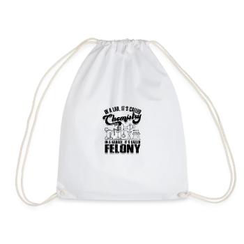 Dans un laboratoire, cela s’appelle la chimie, dans un garage, c’est - Sac de sport léger - blanc - Devant