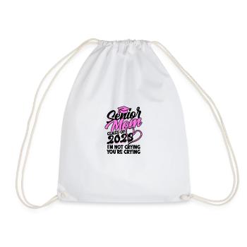 Senior Maman Classe de 2023 Je ne pleure pas Tu es - Sac de sport léger - blanc - Devant