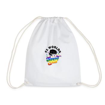 #1 Worlds Gayest Dad - Gay Pride - Turnbeutel - Weiß - Vorne