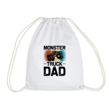 Monster Truck Monster Truck Papa Père Cadeau - Sac de sport léger - blanc - Devant