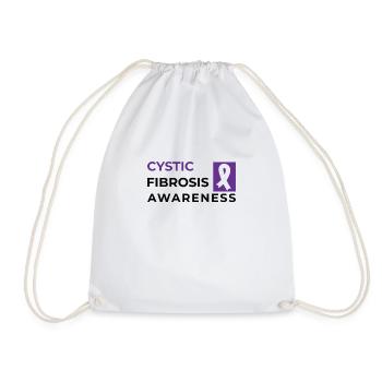 Cystic Fibrosis Fighter Cystic Fibrosis Disease - Drawstring Bag - white - Front
