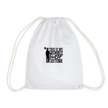 This is my chimney sweep costume - janitor - Drawstring Bag - white - Front