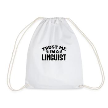 Linguist Linguisten Sprachwissenschaftler - Turnbeutel - Weiß - Vorne