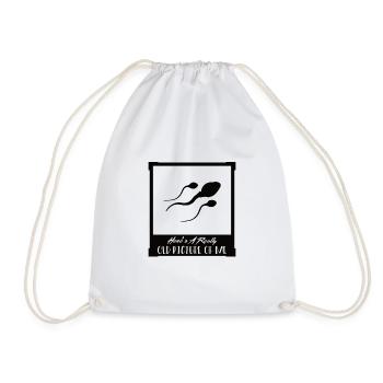 Old Photo - Spermium - Drawstring Bag - white - Front