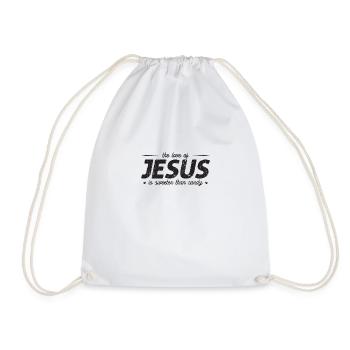 The love of jesus is sweeter than candy - preacher - Drawstring Bag - white - Front