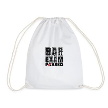 Bar Exam Passed - academic - Drawstring Bag - white - Front