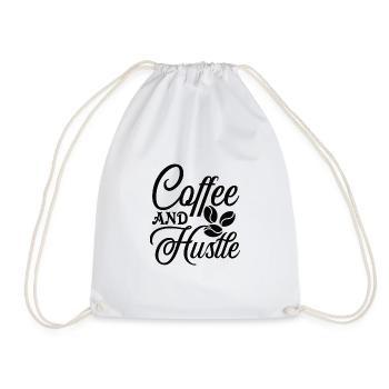 Coffee Work Morning Work Gift - Drawstring Bag - white - Front