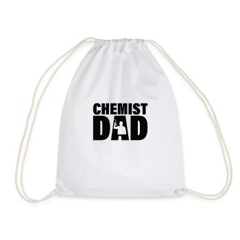 Job - Chemist father - Drawstring Bag - white - Front