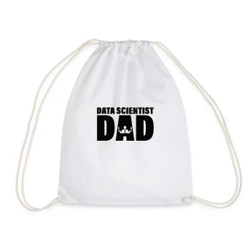 Job - Data Scientist Dad - Drawstring Bag - white - Front