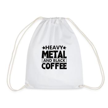 Café et Heavy Metal Rock Heavy Metal Metalhead - Sac de sport léger - blanc - Devant