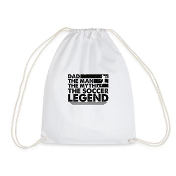 Father Football Dad Football Player - Drawstring Bag - white - Front