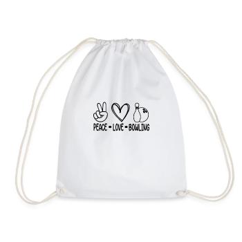Bowling drôle Dicton Bowler Dictons Cadeau - Sac de sport léger - blanc - Devant