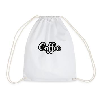 Kaffee Sarkasmus Freunde Glück Freude Cappuccino - Turnbeutel - Weiß - Vorne