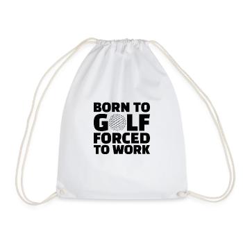 Golf Golfer Gift Hobby Club Quote - Drawstring Bag - white - Front