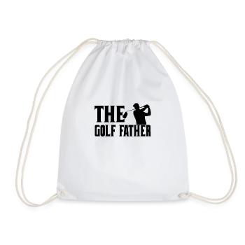Golf Father Golfer Best Father Golf Course Papa - Drawstring Bag - white - Front