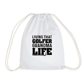 Die Golf Oma Grossmutter - Turnbeutel - Weiß - Vorne