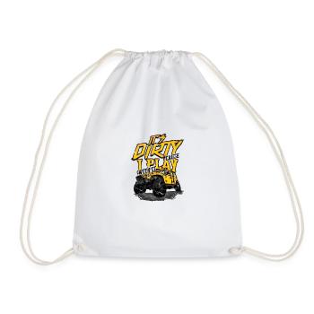 C’est sale parce que je joue avec - quatre roues - Sac de sport léger - blanc - Devant