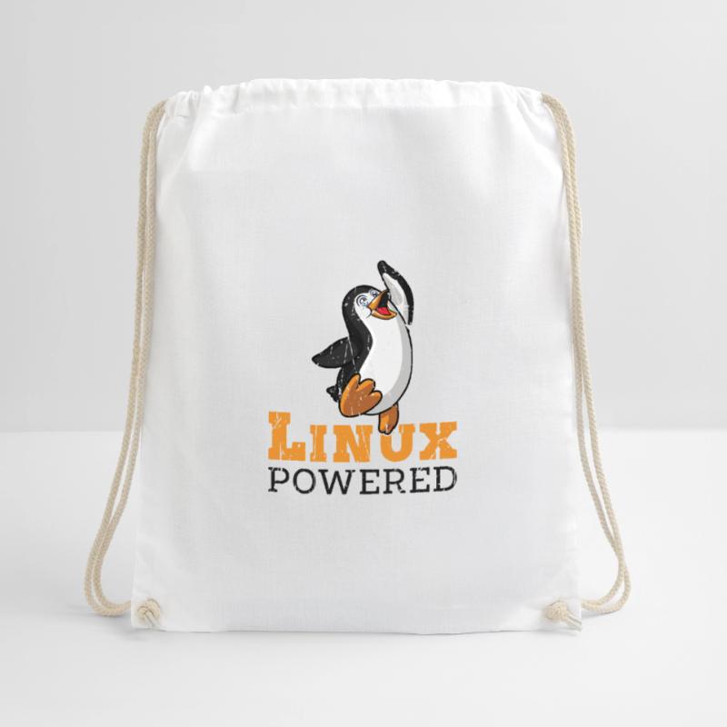 Linux Powered - linux Drawstring Bag